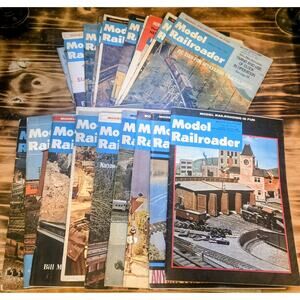 Vintage Train Journal Magazines Lot of 18 1966 1967 1968 1969 Model Railroader